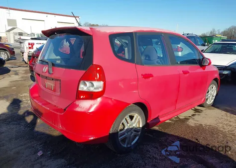 2008 Honda Fit Sport из США, поврежденный, VIN JHMGD37688S028366